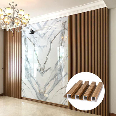 Panel Cladding Dinding Wpc Tahan Api 170mm * 20mm Untuk Pusat Perbelanjaan