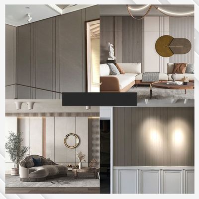 Trang trí trong nhà Wpc Bảng điều khiển tường phòng ngủ Hấp thụ âm thanh Chống tĩnh điện
