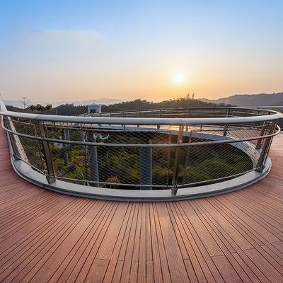 Hot Pressing Waterproof Bamboo Composite Decking 18mm Durable
