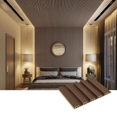 Panel Dinding Kayu Plastik Komposit Interior WPC Untuk Tahan UV Rumah Tangga