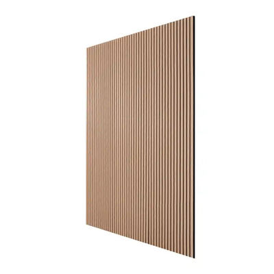 Natural Ash Fireproof Interior Wpc Wall Panel Acoustic Wood Slat