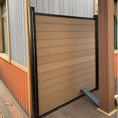 Outdoor Private House WPC Outdoor Fence Garden Composite Fence Panels