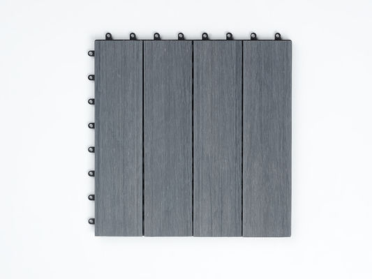 WPC hout kunststof composiet dekvloer tegels Traditioneel ontwerp DIY Outdoor Interlock Co-extrusie dek