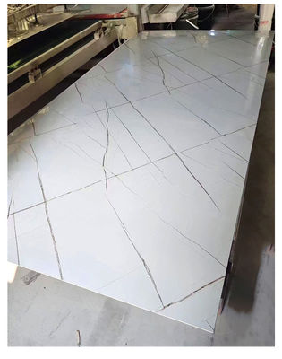 UV Board PVC Laminate Sheet 1220*2440mm Indoor Marble Finish Plastic Panels