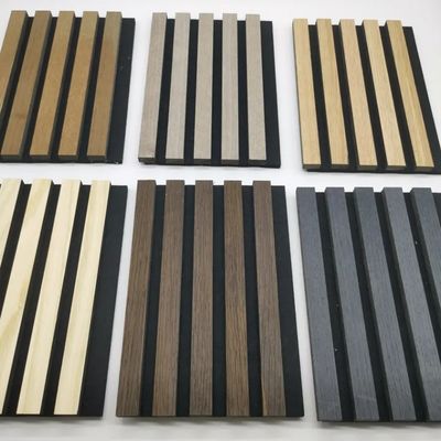 FSC Felt Sound Insulation Board Soundproof Wall Panels Wood Acoustic Panels Grooved