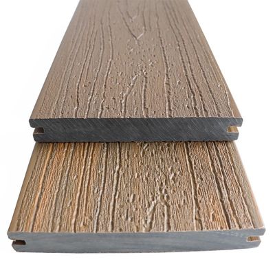 UV-stabiel Buitenste solide waterdichte houten hoge sterkte CE-gecertificeerd WPC hout plastic composietdek van dubbele kleuren
