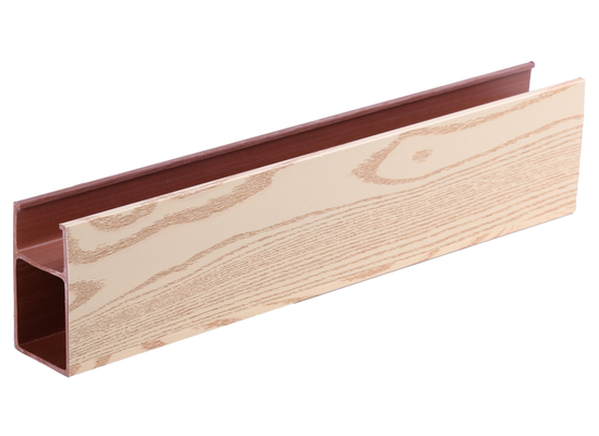 Eco-friendly Indoor Hollow Square Pvc Tubes Column Wood Plastic Timber Wpc Tube for Partition
