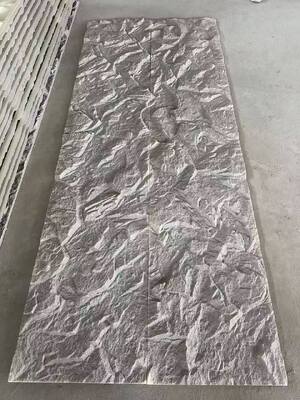 New Design Big Slab ABCD/AB Continuous Veins PU Stone Wall Panels Culture Faux Stone Panel for Interior Exterior Design