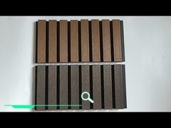 Revêtement mural cannelé en composite bois-plastique (WPC), panneau mural et de plafond, placage bois stratifié