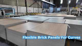 Instalación fácil de los paneles de pared de ladrillo flexibles de MCM