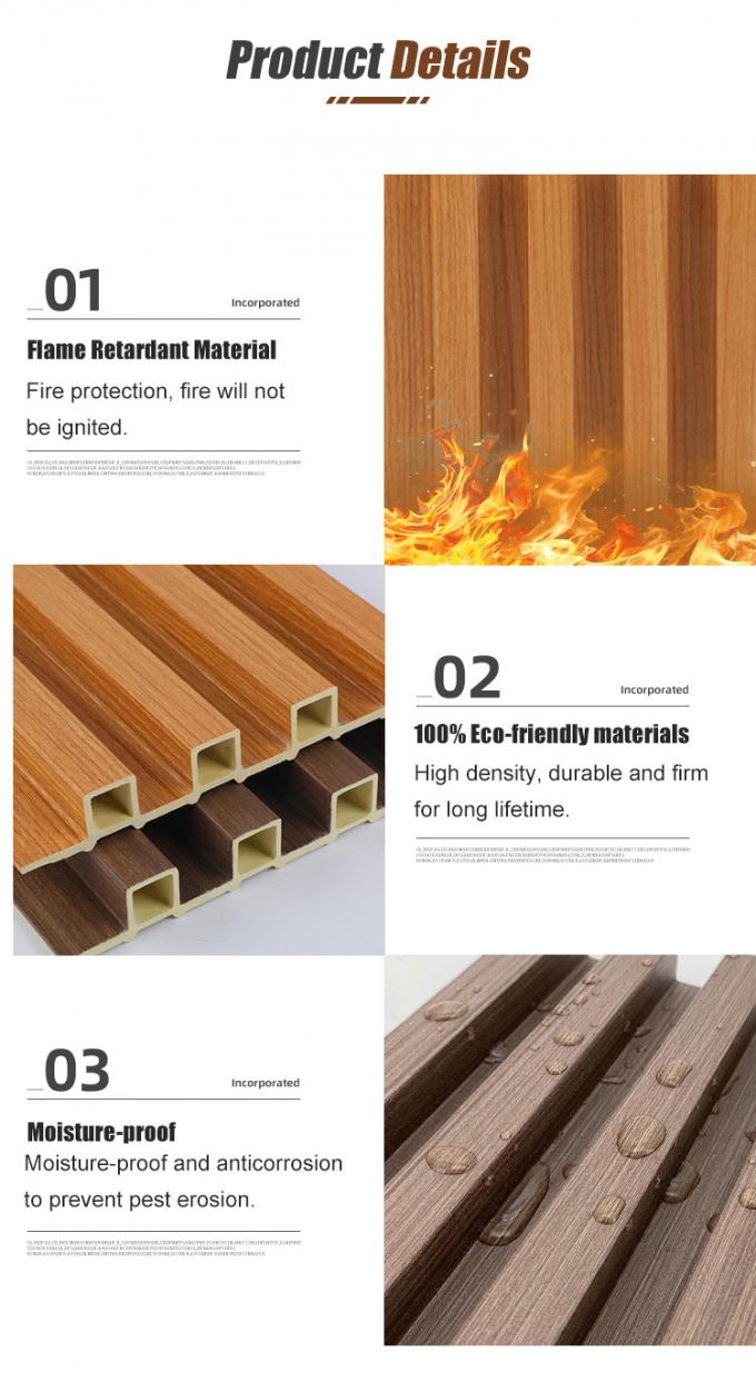 Easy Install Walnut Color Eco Wood Laminate Decorative Wall Cladding ...