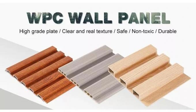 Fluted Wall Panel Cladding Wood Plastic Composite WPC Wall Ceiling ...