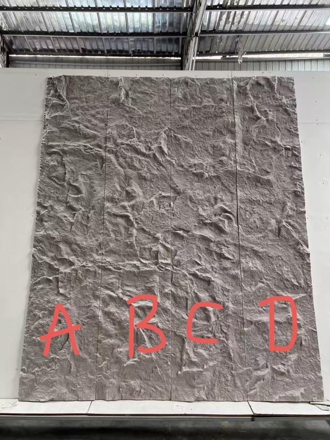 ABCD/AB Continuous Veins PU Stone Wall Panels for Interior & Exterior